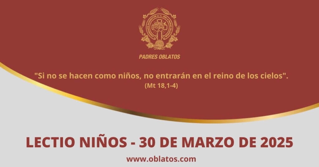 Lectio-niños 30 de marzo de 2025