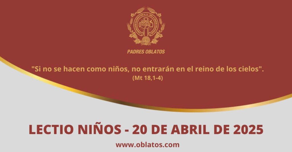 Lectio-niños 20 de abril de 2025